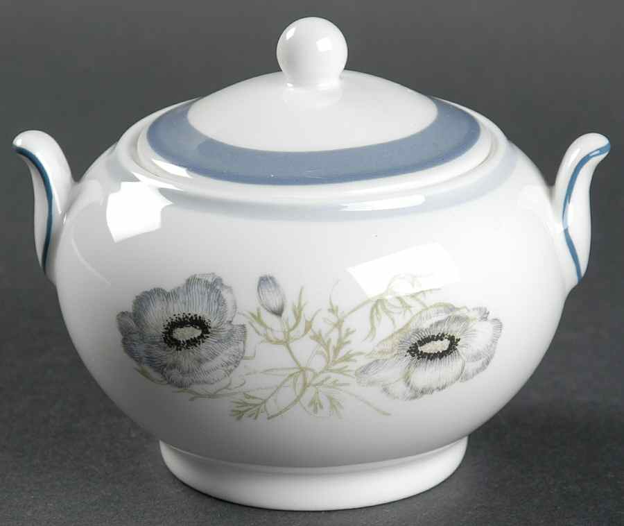 Glen Mist (Wedgwood & Susie Cooper Stamp) 146 Shape Sugar Bowl & Lid by Wedgwood-1