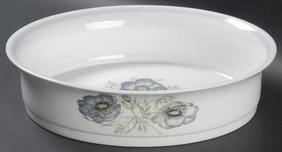 Glen Mist (Wedgwood & Susie Cooper Stamp) 9" Oval Vegetable Bowl by Wedgwood-1