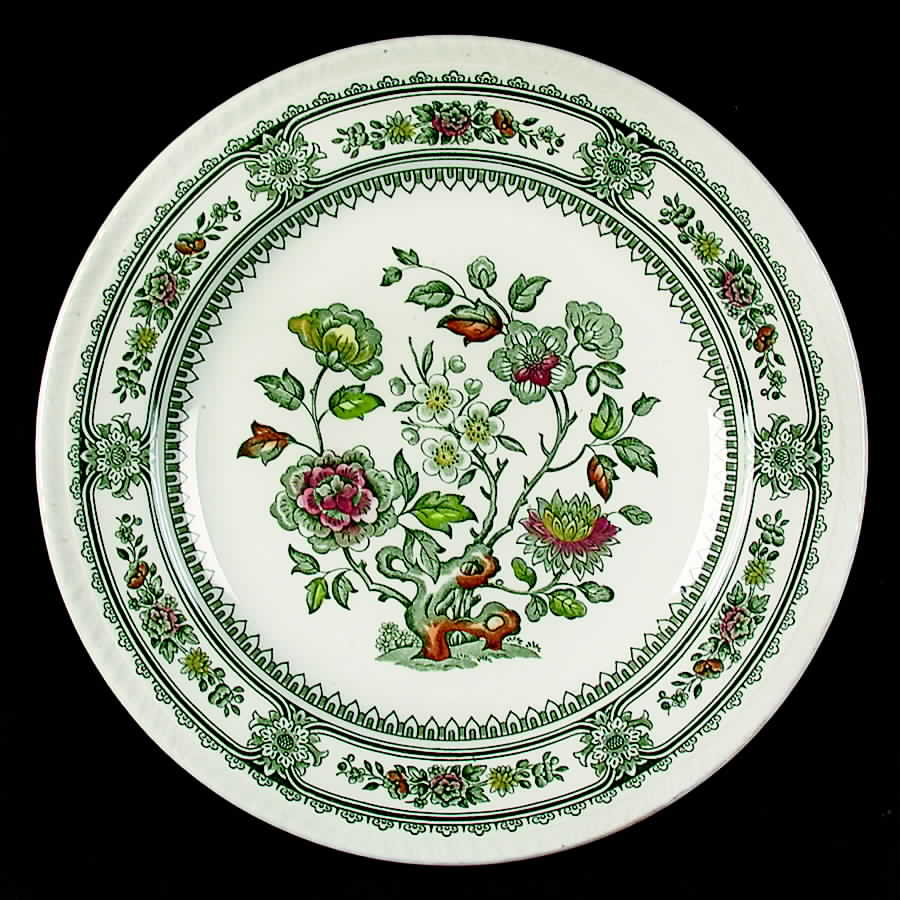 Dorset Green Multicolor (Smooth) Dinner Plate by Wood & Sons-1