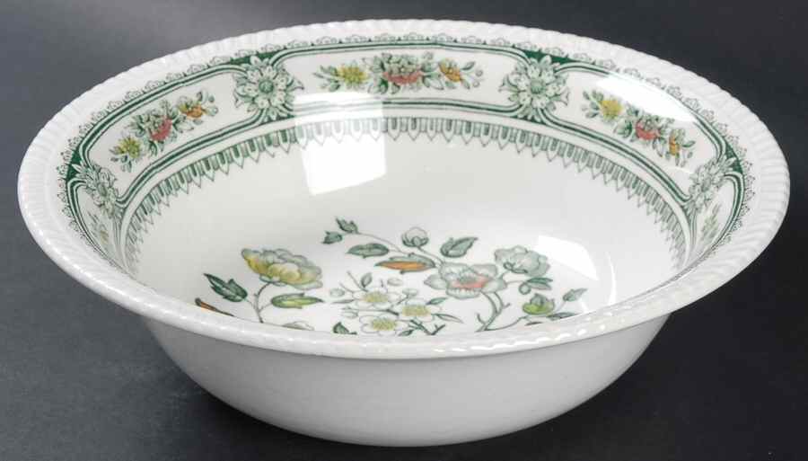Dorset Green Multicolor (Smooth) 9" Round Vegetable Bowl by Wood & Sons-1