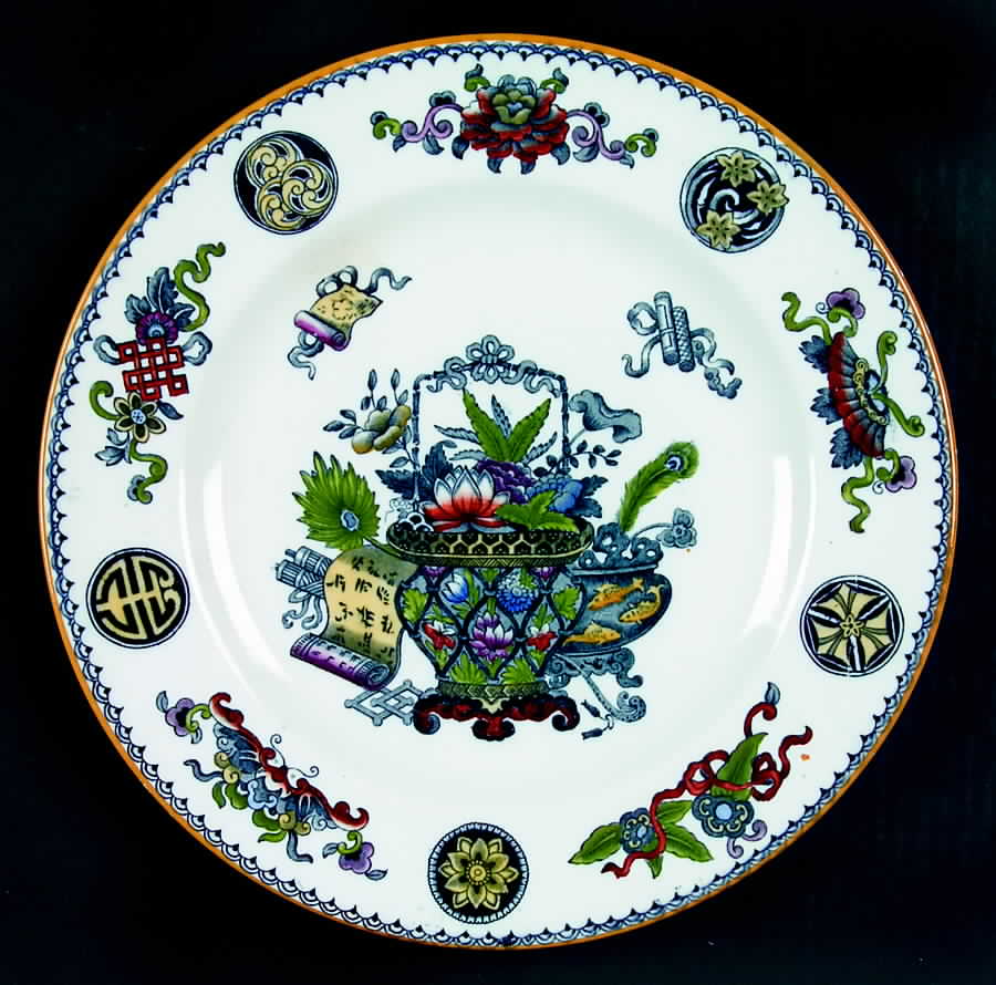 Basket Blue Multicolor Dinner Plate by Wedgwood-1