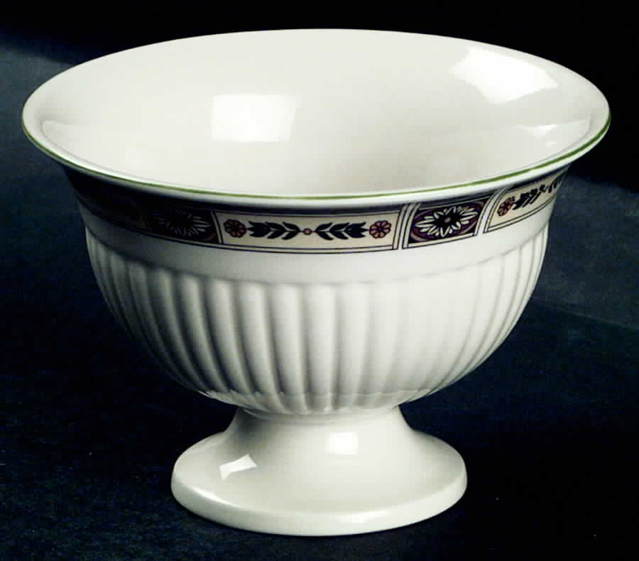 Carlton (Green Trim) 4" Footed Bowl by Wedgwood-1