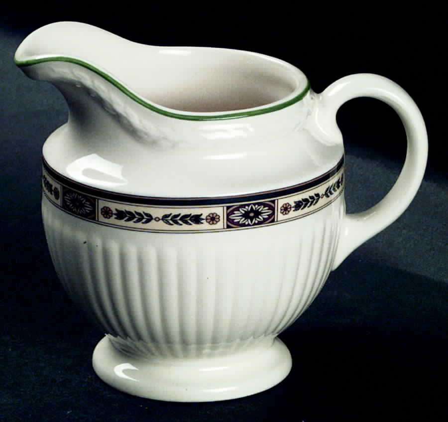 Carlton (Green Trim) Creamer by Wedgwood-1