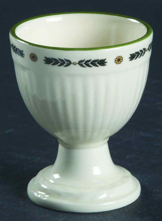 Carlton (Green Trim) Single Egg Cup by Wedgwood-1