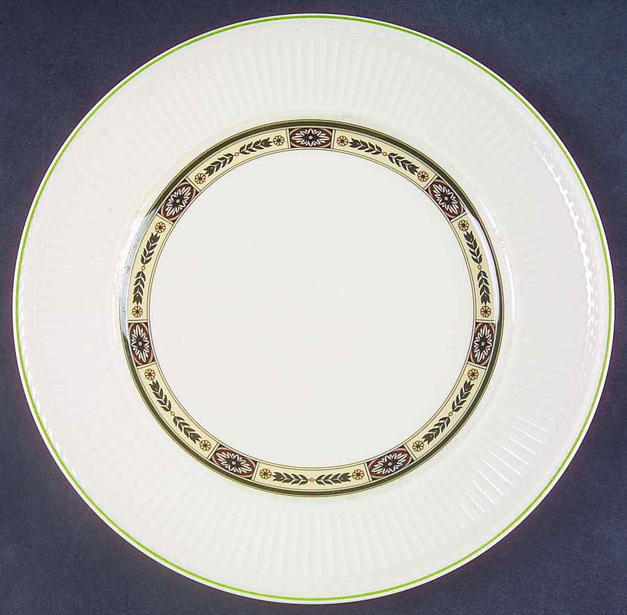 Carlton (Green Trim) Dinner Plate by Wedgwood-1