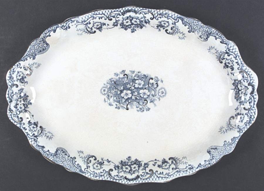 Mikado 14" Oval Serving Platter by W & E Corn-1