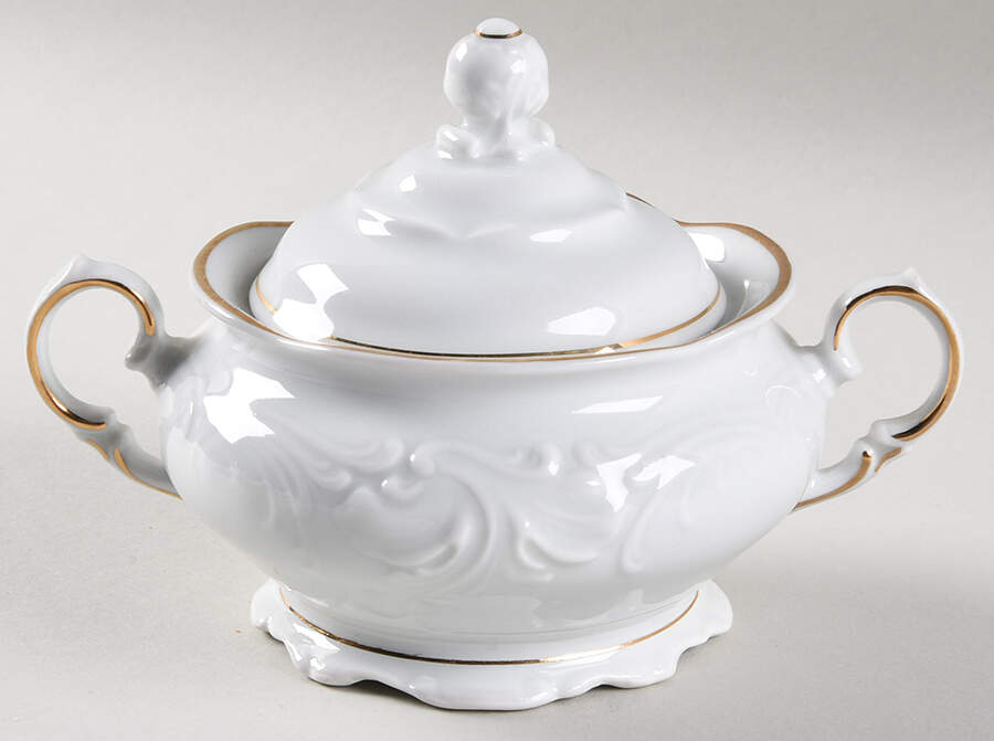 Casa Oro Mini Sugar Bowl & Lid by Wawel-1