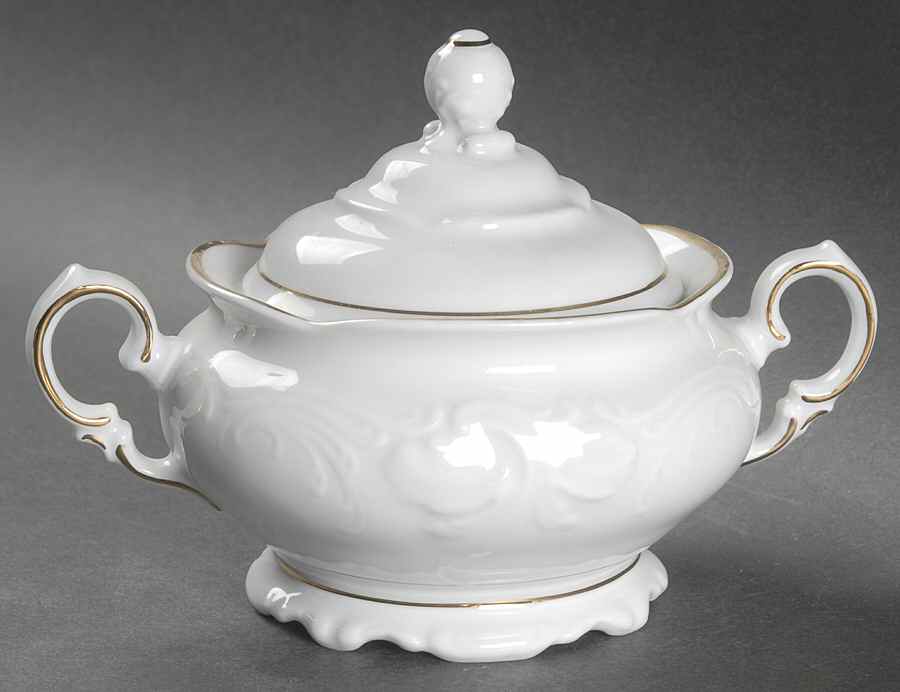 Casa Oro Sugar Bowl & Lid by Wawel-1