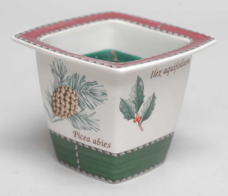 Sarah's Garden Christmas Green Votive Candleholder by Wedgwood-1