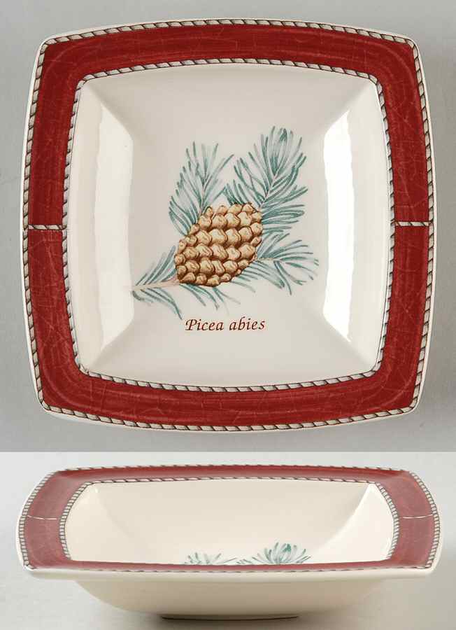 Sarah's Garden Christmas Red Sweet Meat Dish by Wedgwood-1