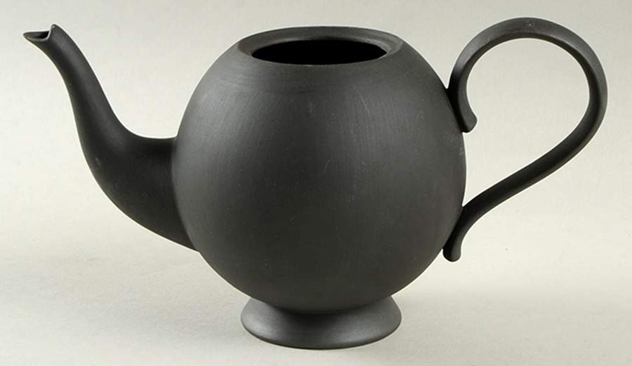 Nick Munro Jasper Collection Black Small Teapot No Lid by Wedgwood-1