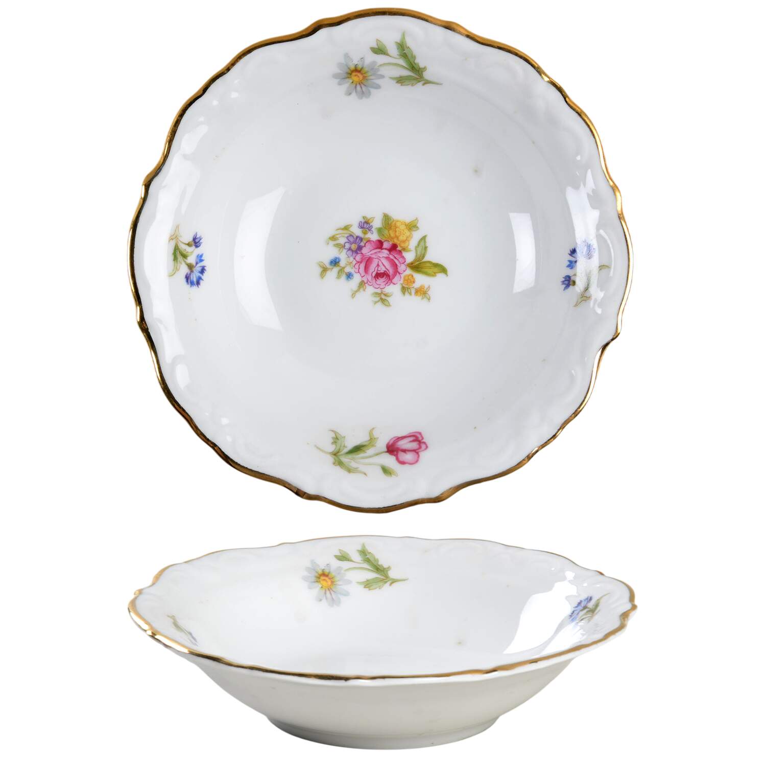 Mignon (Gray-Green Backstamp) Fruit/Dessert (Sauce) Bowl by Winterling - Bavaria-1
