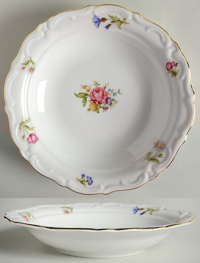 Mignon (Gray-Green Backstamp) Rim Soup Bowl by Winterling - Bavaria-1