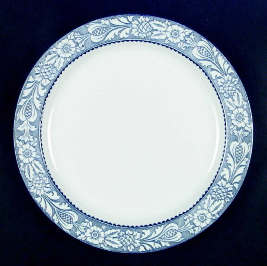 Wincanton Blue (No Center Design) Dinner Plate by Wood & Sons-1