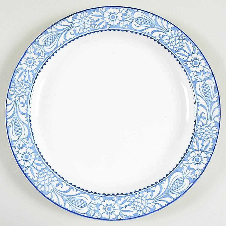 Wincanton Blue (No Center Design) Luncheon Plate by Wood & Sons-1