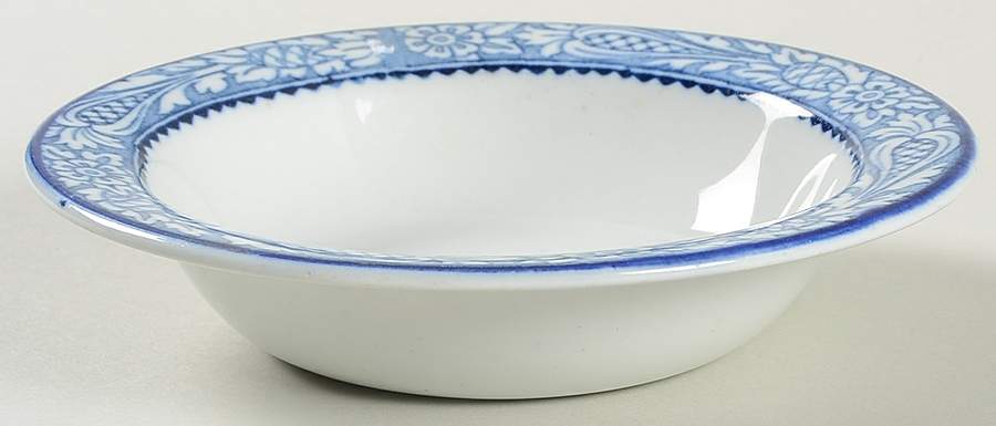 Wincanton Blue (No Center Design) Rim Fruit/Dessert (Sauce) Bowl by Wood & Sons-1