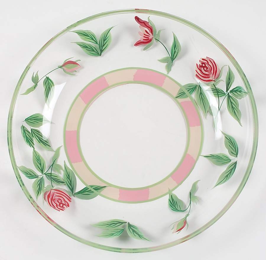 English Cottage Glassware Salad Plate by Wedgwood-1
