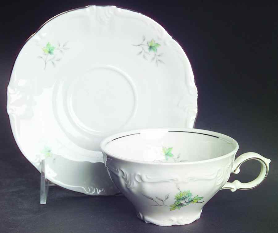 Dynasty Flat Cup & Saucer Set by Winterling - Bavaria-1