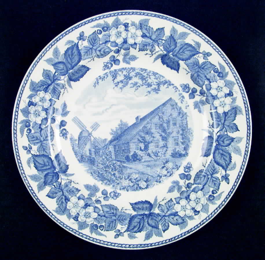 Home Sweet Home Blue Dinner Plate by Wedgwood-1