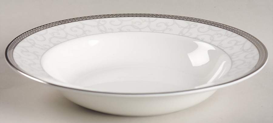 Celestial Platinum Rim Soup Bowl by Wedgwood-1