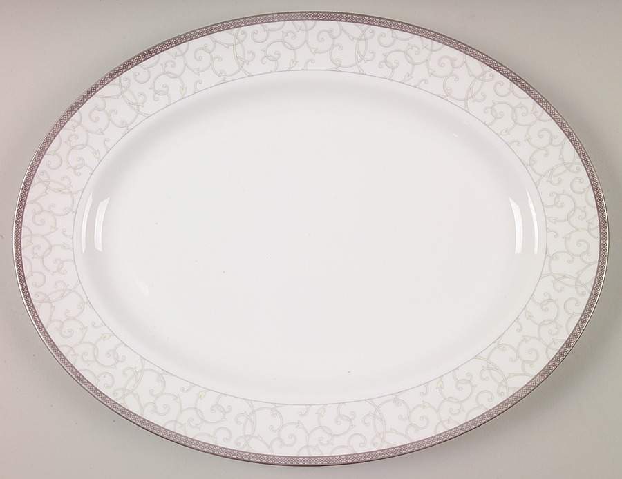 Celestial Platinum 15" Oval Serving Platter by Wedgwood-1