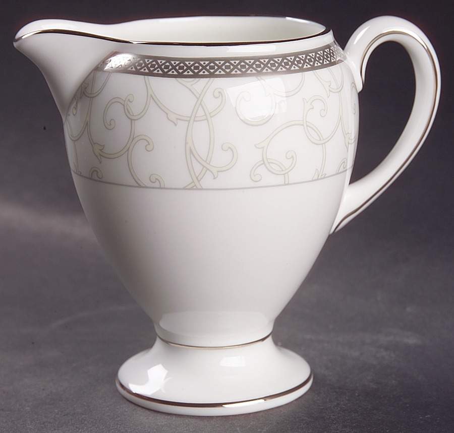 Celestial Platinum Globe Shape Creamer by Wedgwood-1