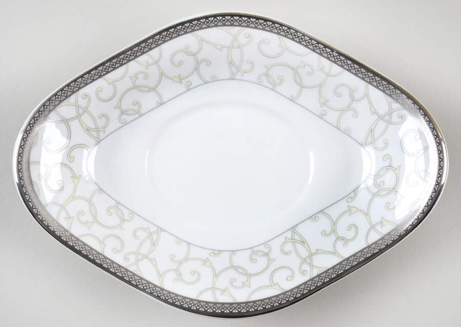 Celestial Platinum Underplate for Gravy Boat by Wedgwood-1