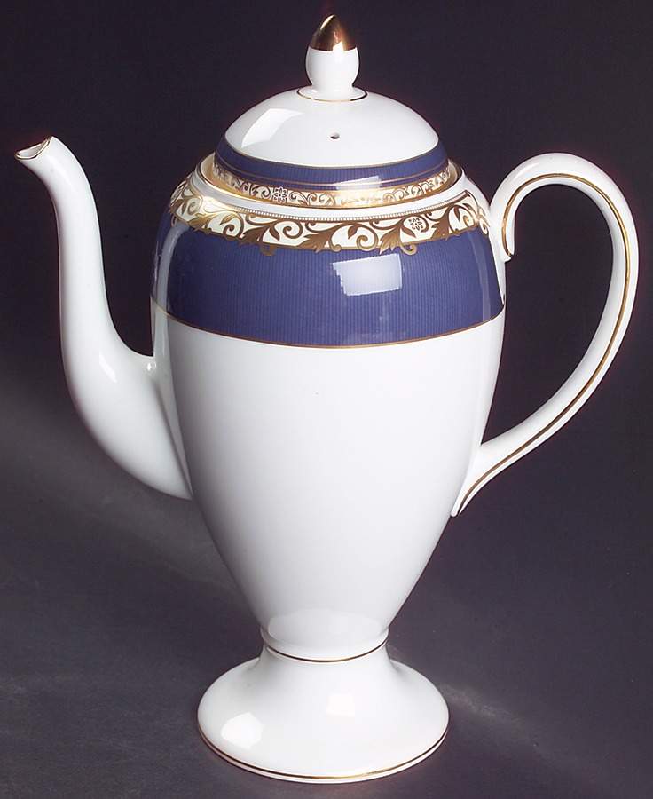 Rococo Coffee Pot & Lid by Wedgwood-1