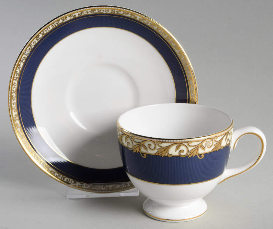 Rococo Footed Cup & Saucer Set by Wedgwood-1