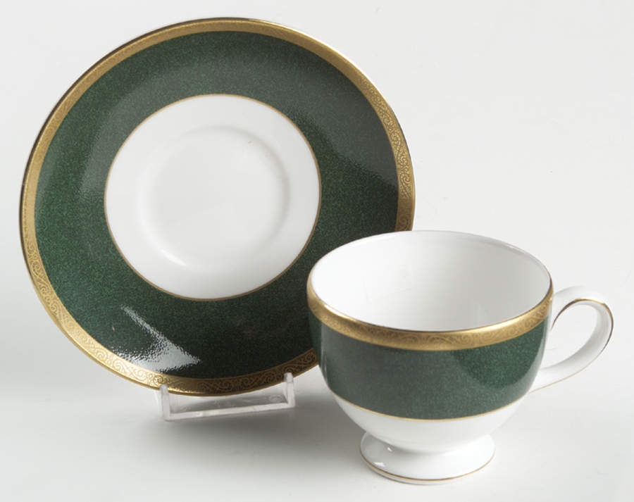 Sherwood Leigh Shape Footed Cup & Saucer Set by Wedgwood-1