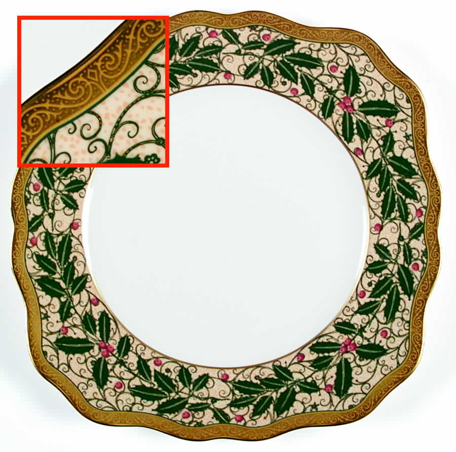 Sherwood Christmas Square Salad Plate by Wedgwood-1