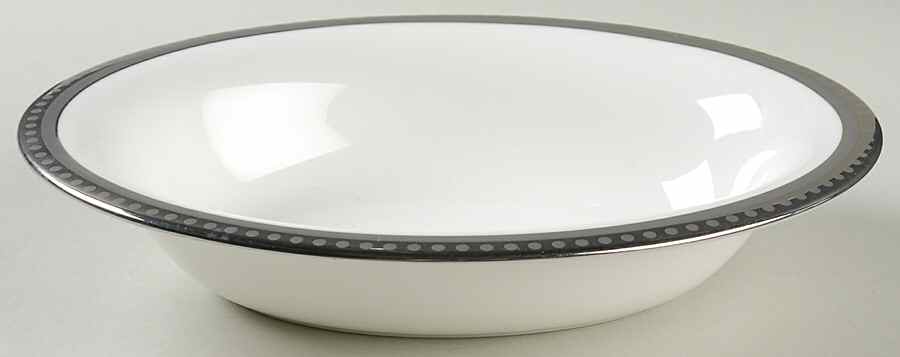 Unity Platinum 9" Oval Vegetable Bowl by Wedgwood-1