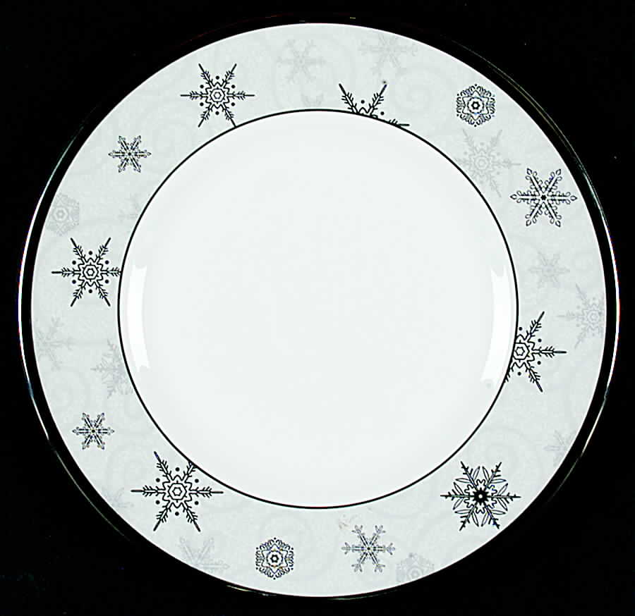 Sterling Holidays Gray Accent Luncheon Plate by Wedgwood-1