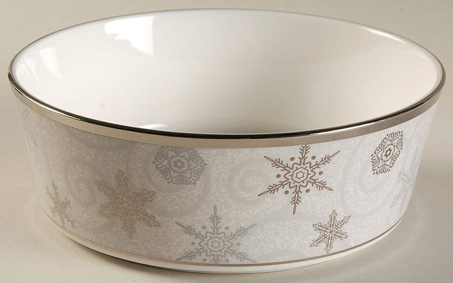 Sterling Holidays Gray Large Individual Stacking Nibble Bowl by Wedgwood-1
