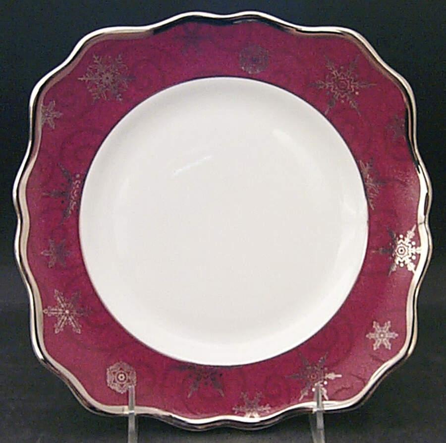 Sterling Holidays Red Square Salad Plate by Wedgwood-1