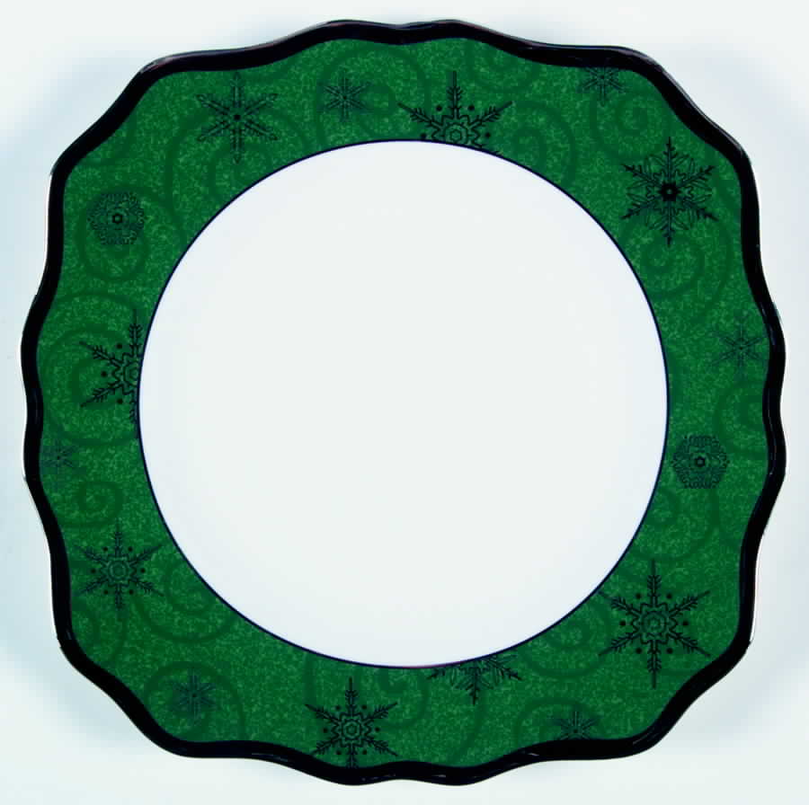 Sterling Holidays Green Square Salad Plate by Wedgwood-1