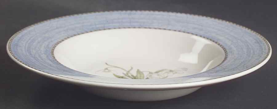 Sarah's Garden Snowdrop Large Rim Soup Bowl by Wedgwood-1