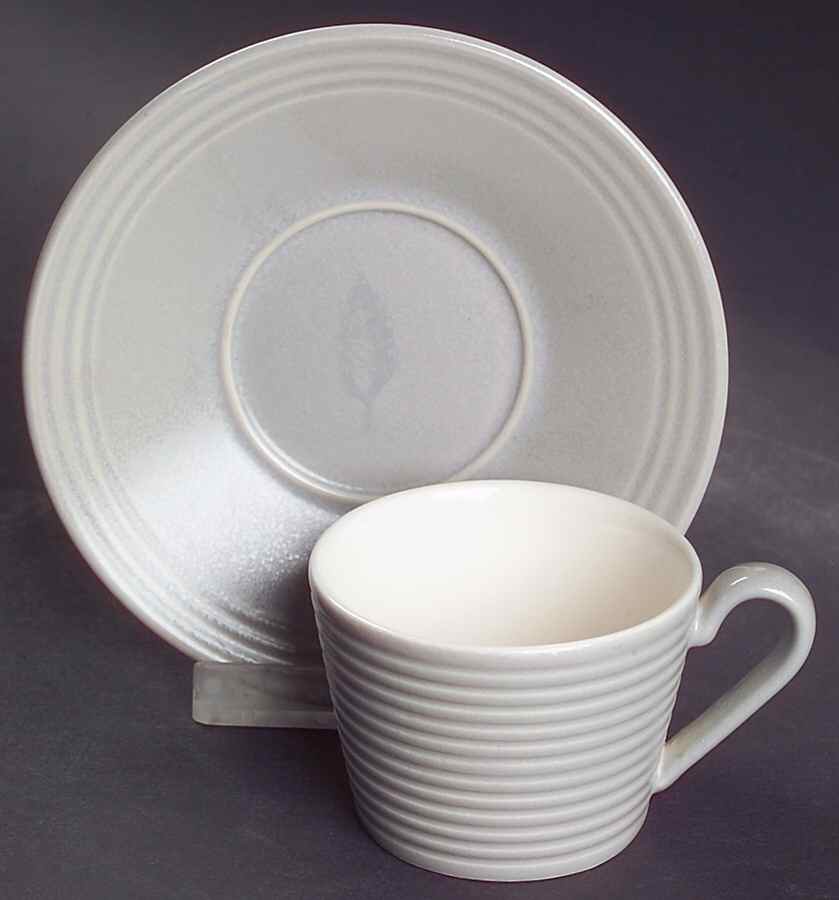 Paul Costelloe Grey Espresso Cup and Saucer Set by Wedgwood-1