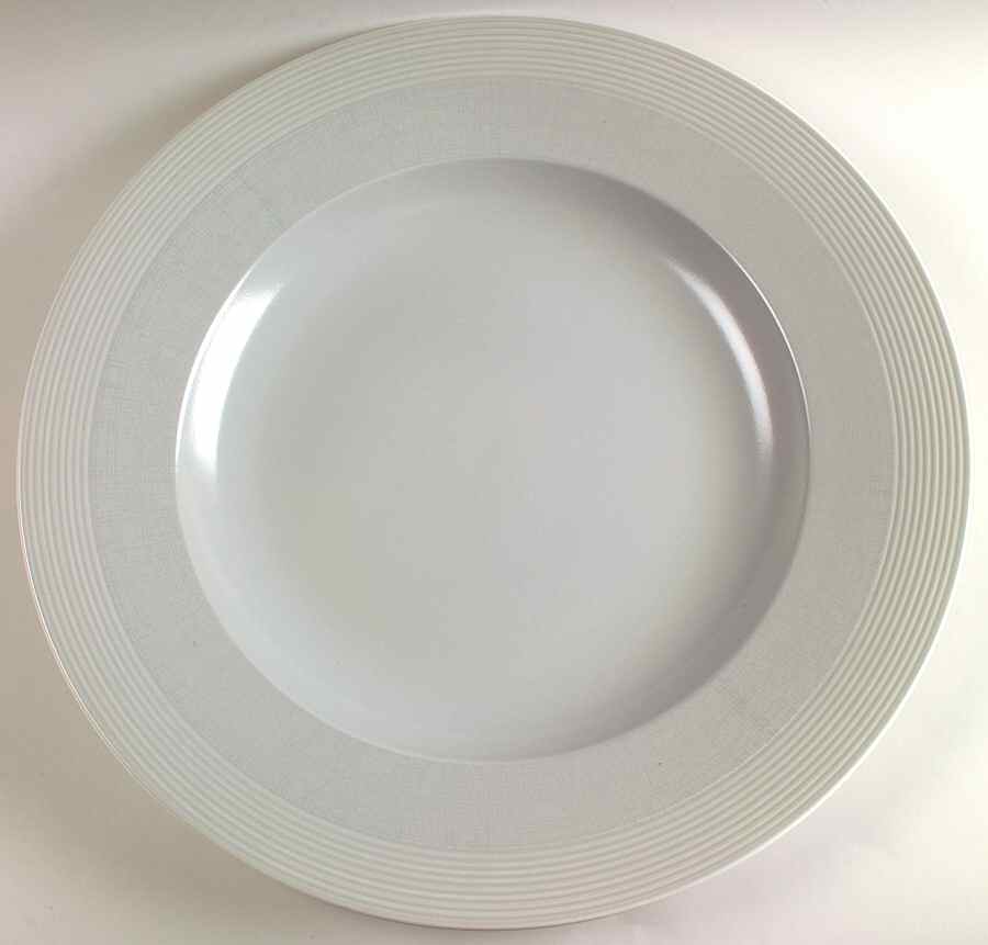 Paul Costelloe Grey 17" Chop Plate (Round Platter) by Wedgwood-1
