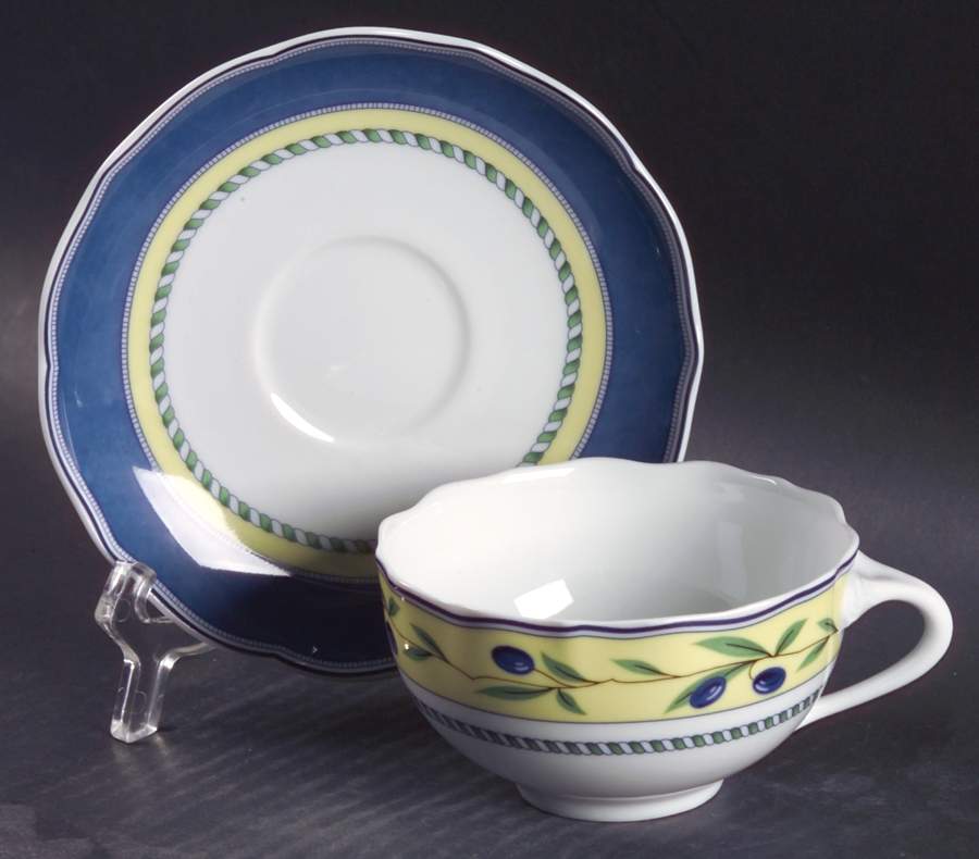 Tuscany Collection Flat Cup & Saucer Set by Wedgwood-1