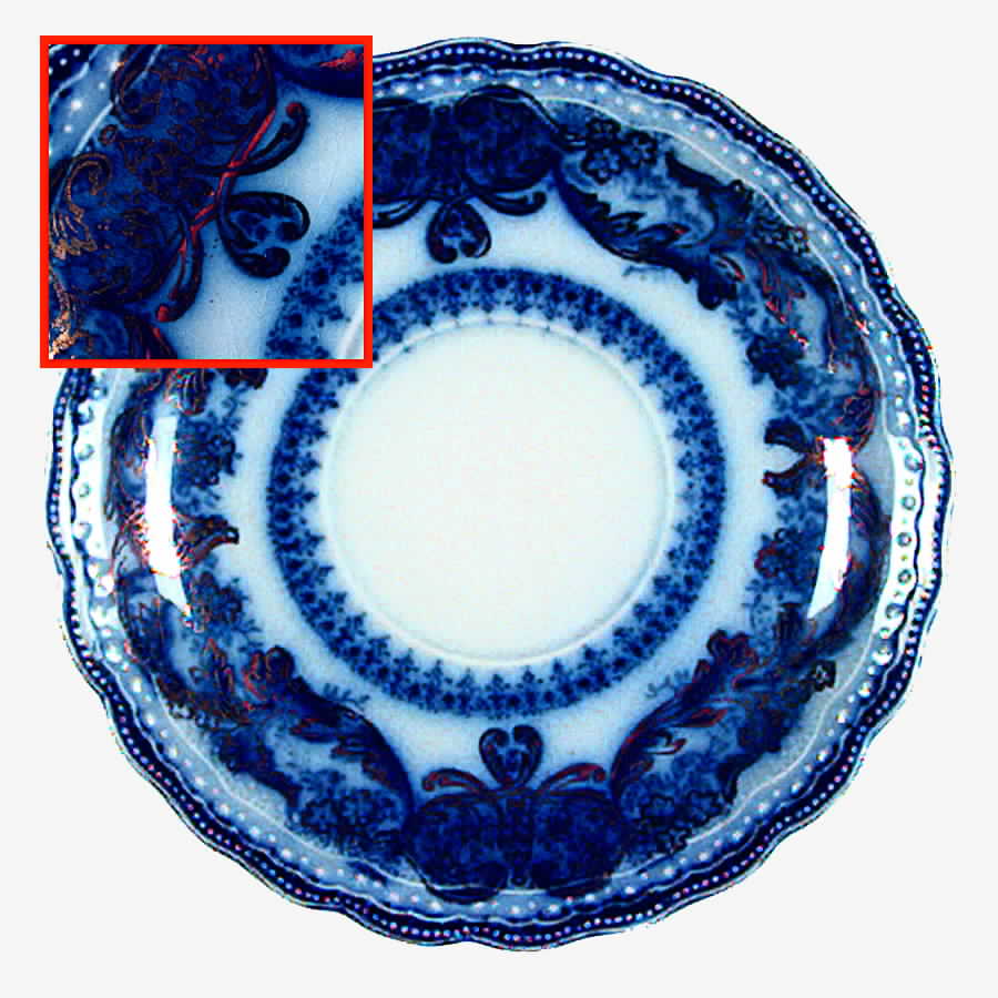 Madras Blue Saucer by Wood & Sons-1