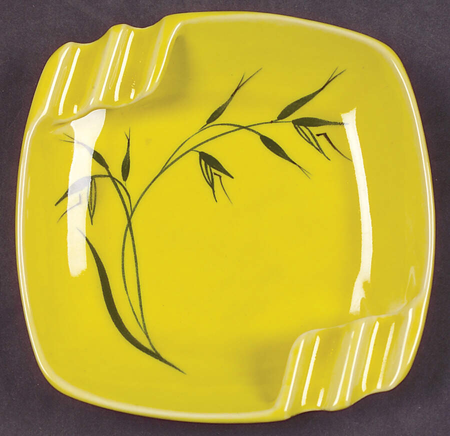 Oats (Chartreuse Background) Small Ashtray by Winfield-1