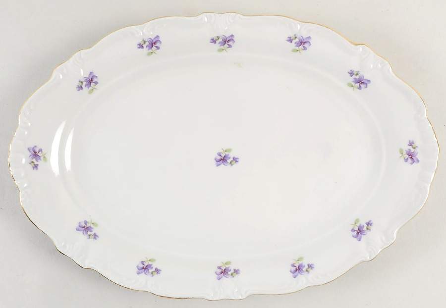 Remembrance 12" Oval Serving Platter by Winterling - Bavaria-1