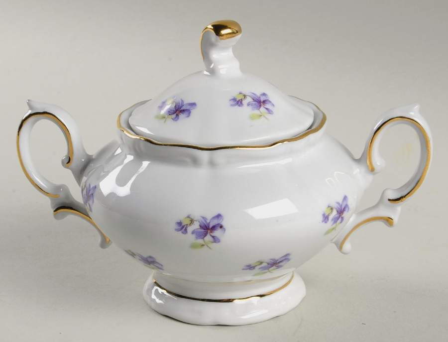 Remembrance Sugar Bowl & Lid by Winterling - Bavaria-1