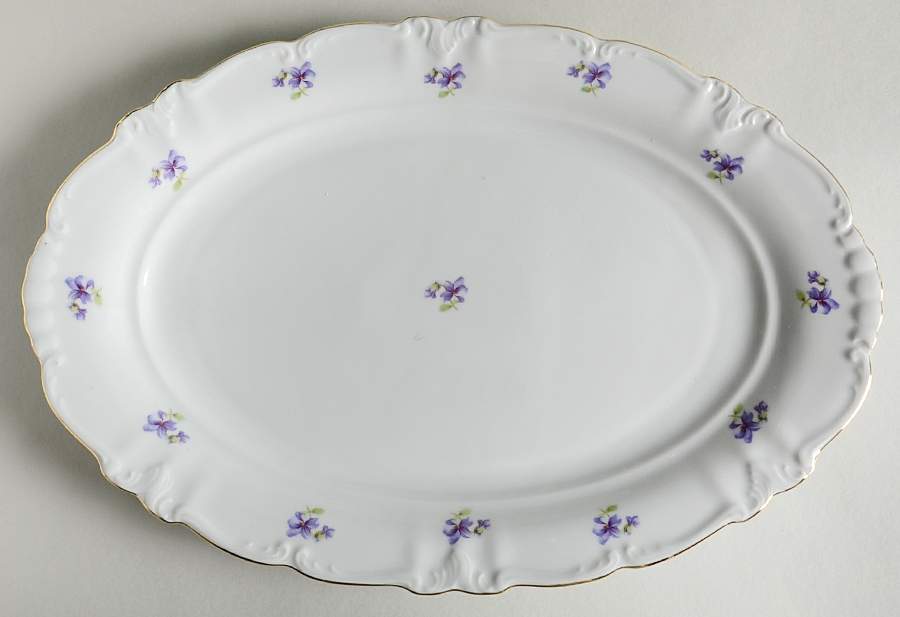 Remembrance 15" Oval Serving Platter by Winterling - Bavaria-1