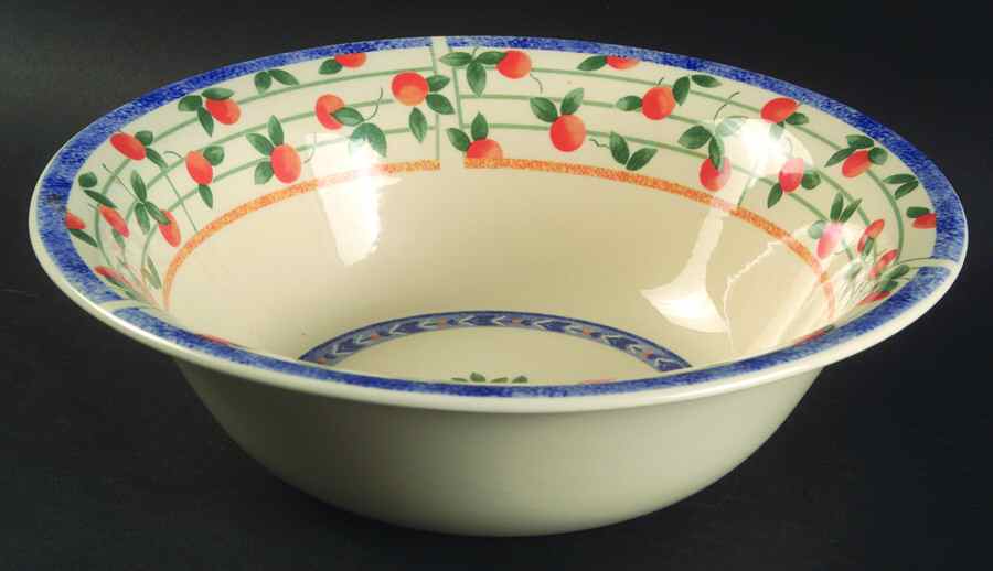 Orangery 9" Round Vegetable Bowl by Wood & Sons-1