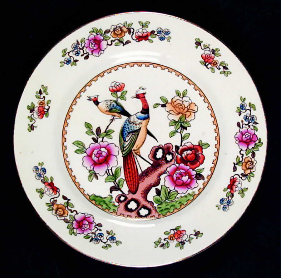 Old Chelsea (Smooth, Gold Trim) Luncheon Plate by F Winkle-1