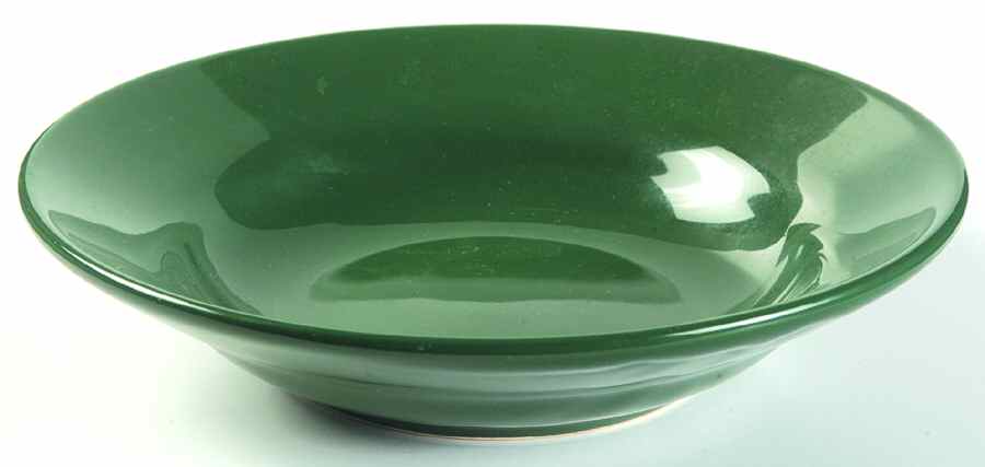 Fun Factory Hunter Green Rim Soup Bowl by Waechtersbach-1
