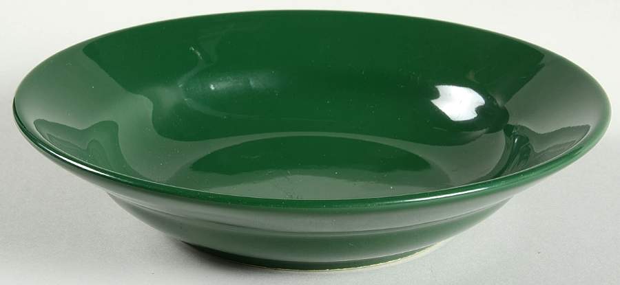 Fun Factory Hunter Green Rim Soup Bowl by Waechtersbach-1