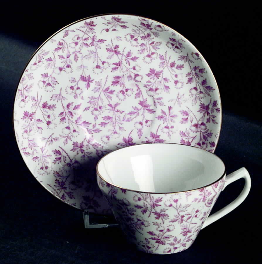 Y588 Flat Cup & Saucer Set by Wedgwood-1